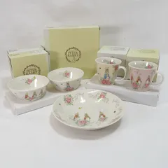 ＰＥＴＥＲ　ＲＡＢＢＩＴ ■ピーターラビット/ペアセット（プレート・ボウル＆マグ各2） ピーターラビット　食器セット ギフト【未使用】 のサムネイル