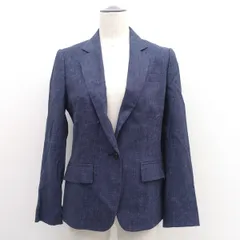Paul Smith BLACK / ポールスミス ◆テーラードジャケット/1B/麻混/ネイビー/サイズ40 220-5.C.JK.PM.  レディースファッション【中古】 のサムネイル
