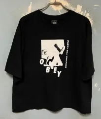 OBEY オベイ レディース 半袖Tシャツ ブラック 新品 クロップド ストリート L 100 77のサムネイル
