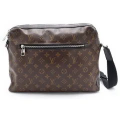 LOUIS VUITTON (ルイヴィトン) マカサー トーレス ショルダーバッグ ブラウン×ブラック レザー×PVC M40387 シルバー金具のサムネイル