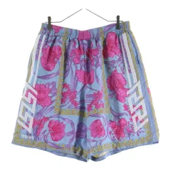 VERSACE (ヴェルサーチ) Acid Bouquet Shorts アシッドブーケ シルク ハーフパンツ ショーツ マルチカラー 1004713のサムネイル