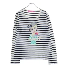 JUNYA WATANABE COMME des GARCONS (ジュンヤワタナベ コムデギャルソン) 03SS ×古武家賢太郎 アートグラフィック ボーダーTシャツ 長袖カットソーのサムネイル