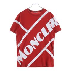 極美品〕モンクレール プリント Tシャツ レッド 赤 S 国内正規品 5S74