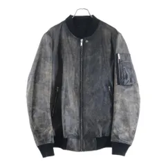 Rick Owens (リックオウエンス) 25SS LONG SLEEVED LEATHER JACKET ロングスリーブ レザー ジャケット ブラック RU01E5778-LTPのサムネイル