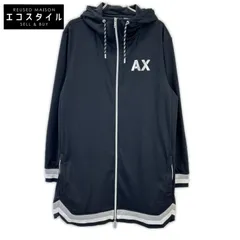ARMANI EXCHANGE　アルマーニエクスチェンジ　3ZZM78 ZJT1Z ブラック ワンポイントロゴ メッシュ パーカーのサムネイル