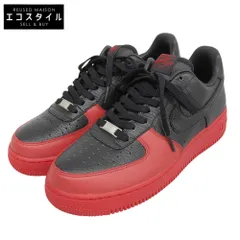 NIKE ナイキ 美品 Air Force 1 Low AJ12 Black/Varsity Red シューズ メンズ ブラック×レッド 26cm 318274 001 8(US) NIKE ナイキ 美品 Air Force 1 Low AJ12 Black/Varsity Red シューズ