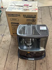 CORONA（コロナ）　自然通気形解放式石油ストーブ　BX-2223Y-TM　ブラウンメタリック　23年製　防災製品推奨品　中古（点火確認品）のサムネイル