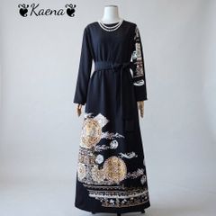 No.2603 黒留袖 着物リメイクドレス ワンピース 結婚式 マザードレスに