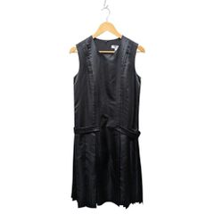 【近年物/未使用近】アキラナカ レザー切替 ロングワンピース 2 黒 近年物/未使用近】アキラナカ レザー切替 ロングワンピース 2 黒