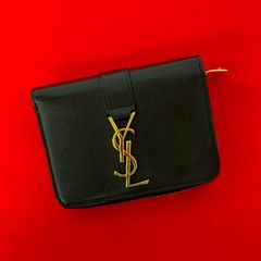 SAINT LAURENT 二つ折り財布 ハート柄 - メルカリ