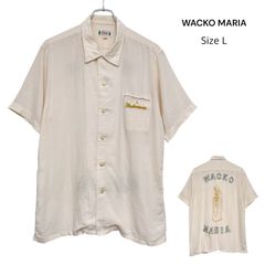 ワコマリア ボーリングシャツ オープンカラーシャツ 開襟 半袖 刺繍
