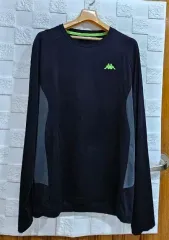 (R)カッパ 長袖 機能Tシャツ ブラック Mのサムネイル