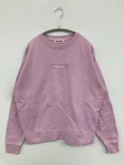 MILK FED. ミルクフェド スウェット ONE SIZE パープル コットン スウェット 裏起毛 無地 ブランドロゴ 刺繍 長袖 レディースのサムネイル
