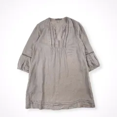 120％ LINO × ANNA BASSANI / コラボ リネンワンピース イタリア製 SIZE:42のサムネイル