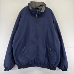 古着 エルエルビーン L.L.Bean ジャケット ウォームアップ 大きいサイズ フルジップ フリース ワンポイント 2XL TALL  ネイビー メンズのサムネイル