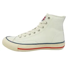 HYSTERIC GLAMOUR ヒステリックグラマー ロゴ レザー ハイカット スニーカー オフホワイト系 6【中古】のサムネイル