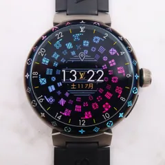 【動作保証＆付属品完備】N（新品）ルイヴィトン タンブールホライゾンV3 アップライト マットブラック 黒のサムネイル