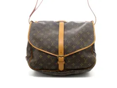 LOUIS VUITTON ルイ・ヴィトン ソミュール35 モノグラム M42254 ショルダーバッグ モノグラムキャンバス ブラウン ユニセックス【中古】437のサムネイル