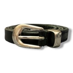 TOGA VIRILIS 黒 レザーベルト シルバーバックル - メルカリ