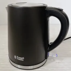 ラッセルホブス Russell Hobbs 7013JP-BK ベーシックケトル 電気ケトル ブラック 2021年製 湯沸かし 電気ポット ステンレス 一人暮らし #0708-3のサムネイル