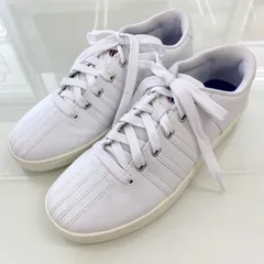 極美品✨ K•SWISS ケースイス CLASSIC 88 ホワイト スニーカー 5本線 5ストライプ Dリング 07779-175-M メンズ 25.5cmのサムネイル
