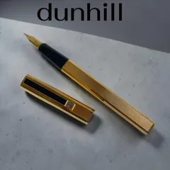 dunhill 万年筆 ドレス ゴールドプレート 1980年代製 中字 ペン先 18Kのサムネイル