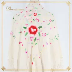フラメンコ 衣装 シージョ マントン ホワイト系 レッド系 白 黒 刺繍 フレコ 花柄 スクエア 四角 ダンス パーティ 発表会 軽い 薄い ダンス パーティ 発表会 フリンジ ダンス衣装 舞台衣装 小物のサムネイル