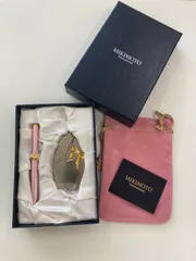 【美品】 MIKIMOTOミキモト リボンモチーフ パール付きミラー & リップブラシ セット 美容 メイクアップ メイク道具 鏡 ブラシ 箱付き 現状品のサムネイル