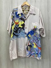 柿渋手ぬぐいアロハシャツ古布リメイク | Mercari