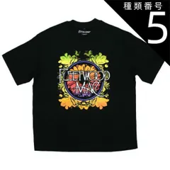 (種類5：XX-Large) Fleetwood Mac / Circle Floral Logo Boxy Tee (Black) - フリートウッド・マック Tシャツのサムネイル
