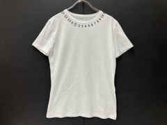 24時間以内発送Maison Margiela ナンバーロゴ Tシャツ ホワイト - メルカリ
