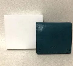 D792 未使用 Dakota レザー二つ折り財布 グリーン 266050011のサムネイル