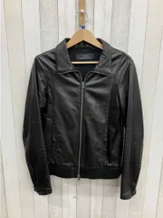 shama／シャマ／本牛革／レザーシングルライダースジャケット／ Lサイズ　ブラック／メンズ　アウター／日本製のサムネイル