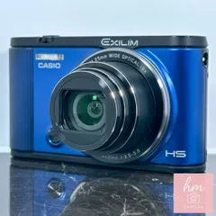【美品】CASIO HIGH SPEED EXILIM EX-ZR1600 ブルー 1610万画素 光学18倍ズーム 広角25mm 180度チルト液晶 自撮り フロントシャッター コンパクトデジタルカメラ カシオ エクシリムのサムネイル