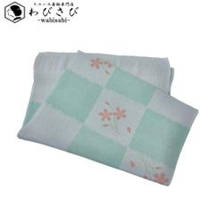 名古屋帯 塩瀬 露芝 花模様 松 刺繍 乳白色 O-6217 - メルカリ
