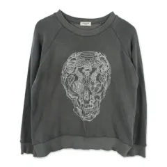 ZADIG&VOLTAIRE ザディグ・エ・ヴォルテール (WOMEN - XS) コットン PIGMENT ピグメント ウォッシュ スカル スウェットのサムネイル