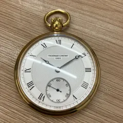 ★【美品・不動品】 フレデリックコンスタント 懐中時計 手巻き 裏スケ ギョーシェ文字盤のサムネイル