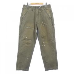 Deaile ペイント加工 ワイドパンツ カーキ M Dickies（ディッキーズ 