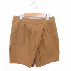 ガリャルダガランテ GALLARDAGALANTE ハーフ パンツ ひざ丈 サイドジップ 無地 シンプル 茶 ブラウン /TT30のサムネイル