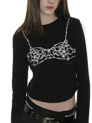 新品未使用【CRANK】PEARL BUSTIER PRINTING TOPのサムネイル