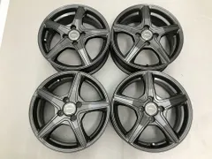 ◎小傷 良品 15inc 5.5J +45 100/4H 即納 4本 検) ヤリス アクア ヴィッツ ノート フィット スイフト デミオ MAZDA2 ルーミー ソリオのサムネイル