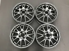 ◎小傷 15inc 5.5J +42 100/4H 即納 4本 検) ヤリス アクア ヴィッツ ノート フィット スイフト デミオ MAZDA2 ソリオ BBS風 LM風 メッシュのサムネイル