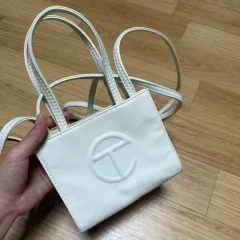 テルファー 白 スモール お買い物バッグのサムネイル