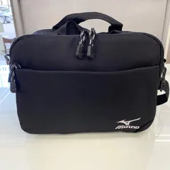 《美品》 MIZUNO ミズノ 2way ハンドバッグ ショルダーバッグ ブラック ワンポイント 多機能ポケット付き 大容量 メンズ レディース 男女兼用 スポーツのサムネイル