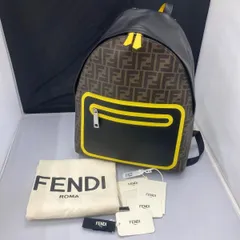 美品 FENDI フェンディ ズッカ FFロゴ リュック バックパック ブラック/ブラウン/イエロー 平塚店 B-3のサムネイル