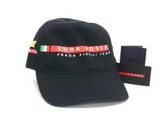 PRADA プラダ キャップ プラダスポーツ ルナ ロッサ ピレリ LRH018 ブラック系 コットン100% ユニセックス 超美品のサムネイル