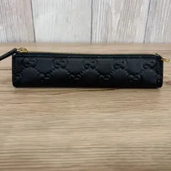 GUCCI グッチ ペンケース 小物入れ ポーチ ＧＧ柄 ブラック 箱付き 平塚店 衣料品　B-2のサムネイル