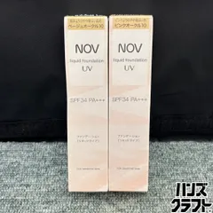 ◎【未使用／未開封／2本セット】 ノブ リキッドファンデーション UV ピンクオークル 10 30g×2本 SPF34 PA+++ NOV UVのサムネイル