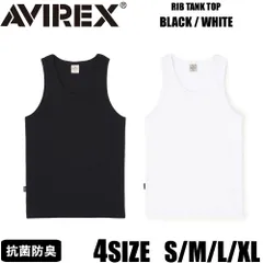 アビレックス AVIREX DAILY RIB TANK TOP デイリー リブ タンクトップ メンズ ブラック/BLACK ホワイト/WHIT アヴィレックス 6143507のサムネイル