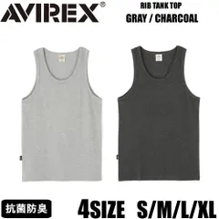 アビレックス AVIREX DAILY RIB TANK TOP デイリー リブ タンクトップ メンズ グレー/GRAY チャコール/CHARCOAL  6143507のサムネイル